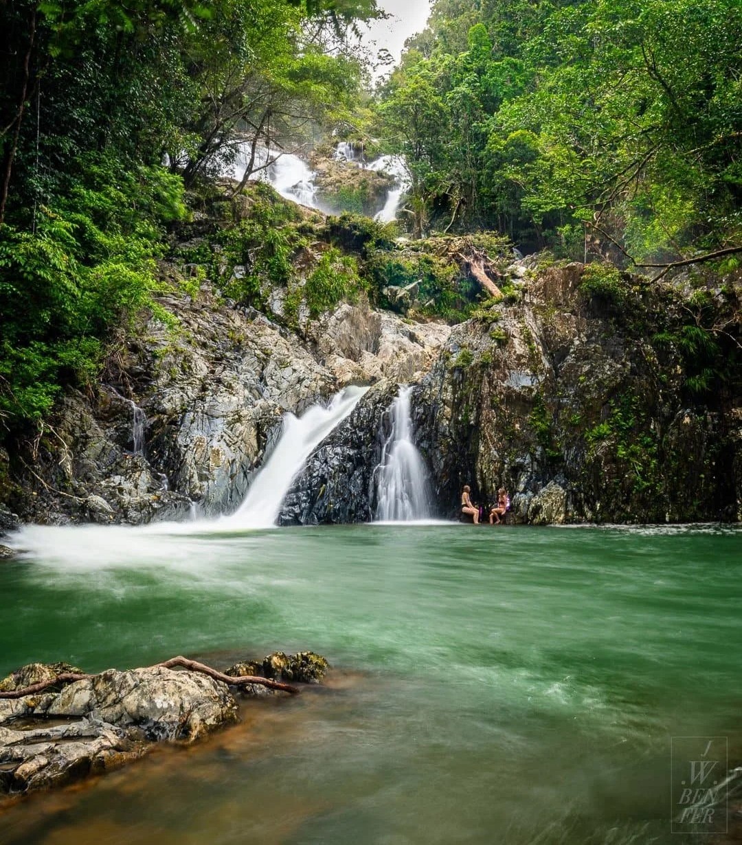 Daintree experience girls at waterfall