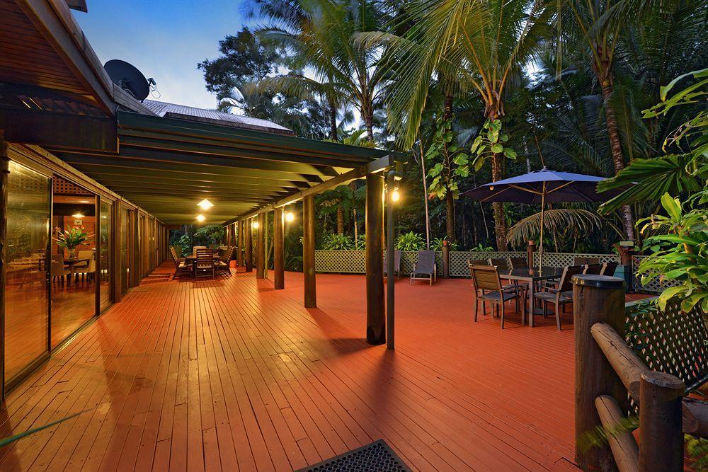 Wait a while eco retreat veranda at night